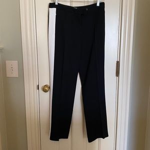 Black Michael Kors Trousers with White Racing Stripe